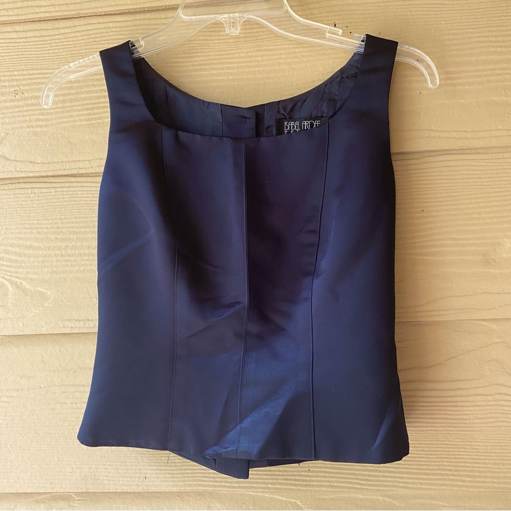 Isabel Ardee Navy Corset style top